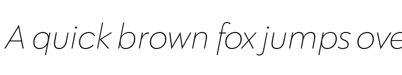 Preview of Galatea Thin Italic font