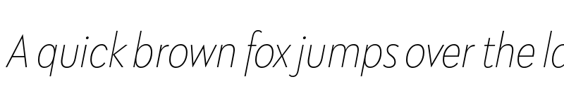 Preview of Galatea Thin Narrow Italic font