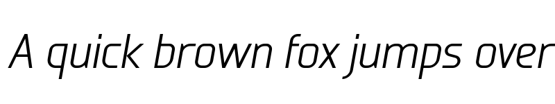 Preview of Galette Light Oblique font