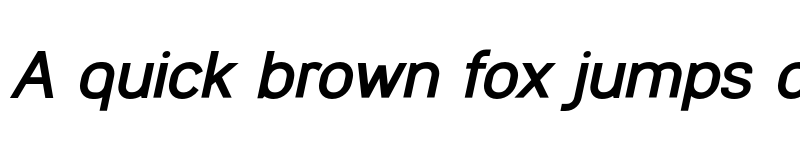 Preview of Galvanizer Bold Italic font