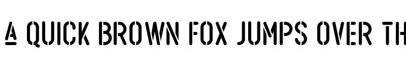 Preview of GAMAN STNCL Regular font