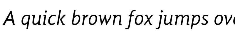 Preview of Gandhi Sans Italic font