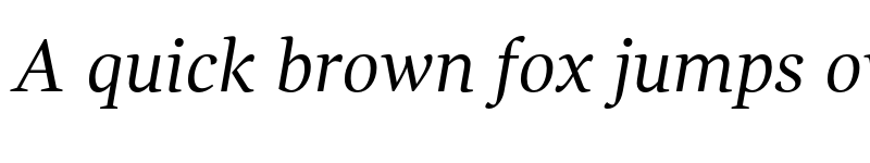 Preview of Gandhi Serif Italic font