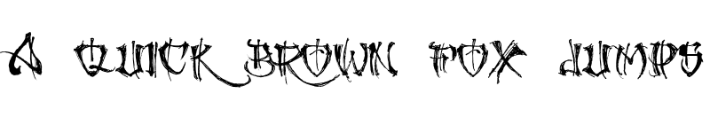 Preview of GANGLAND Regular font