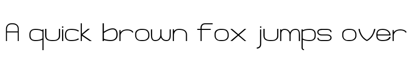 Preview of Ganix Apec Regular font