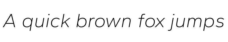 Preview of Gantari ExtraLight Italic font