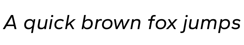 Preview of Gantari Italic font