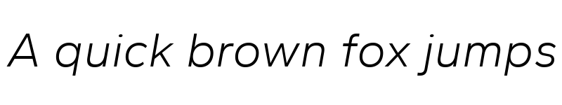 Preview of Gantari Light Italic font