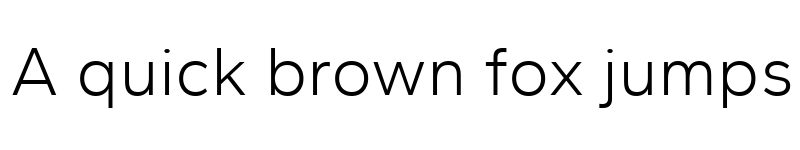 Preview of Gantari Light font