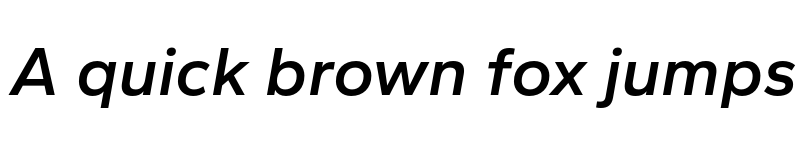 Preview of Gantari SemiBold Italic font