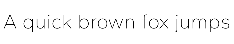 Preview of Gantari Thin font