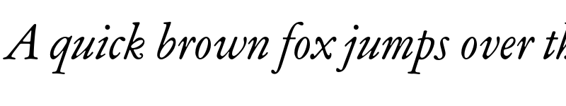 Preview of Garamond ATF Subhead Italic font