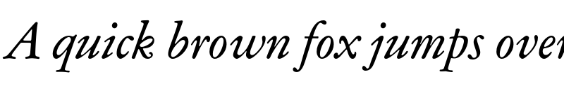 Preview of Garamond ATF Text Italic font
