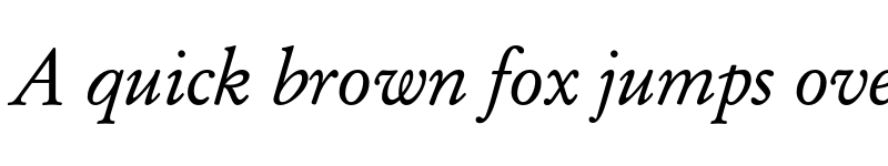 Preview of Garamond Libre Italic font