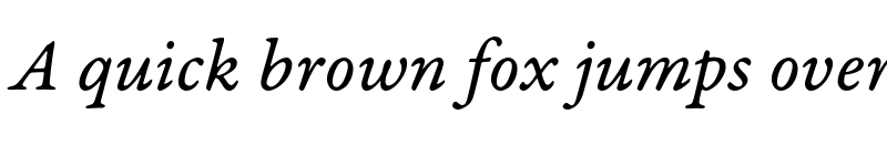 Preview of Garamond Premier Pro Caption Italic font