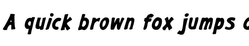 Preview of Gargle Bold Italic font