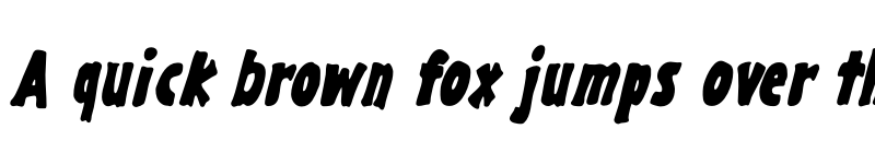 Preview of Gargle Condensed Bold Italic font