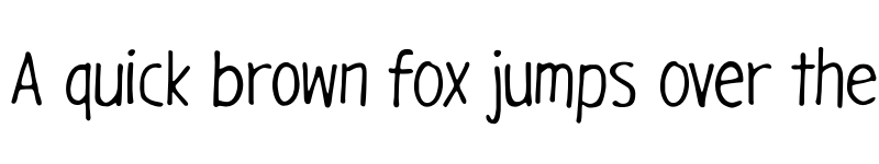 Preview of Gargle Condensed font