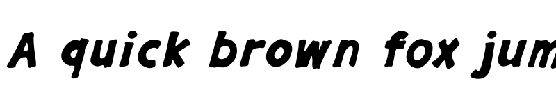 Preview of Gargle Expanded Bold Italic font