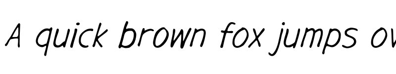 Preview of Gargle Italic font