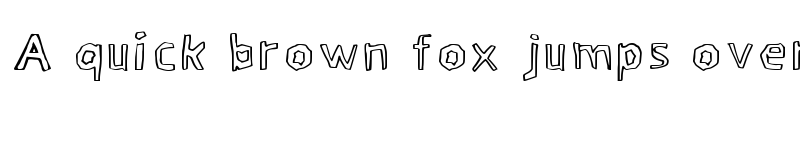 Preview of Garing Outline Regular font