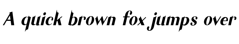 Preview of Garlic Italic font