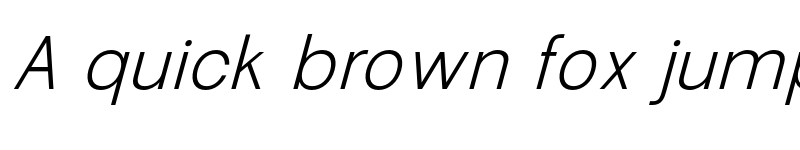 Preview of Garute Oblique Light font