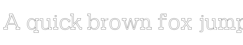 Preview of Garvin Outline font