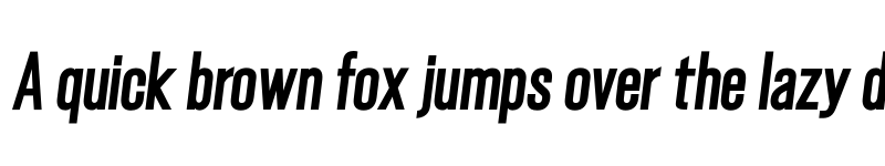 Preview of Gatty Extra Bold Italic font