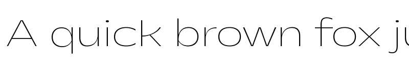 Preview of Gatwick Ultralight font