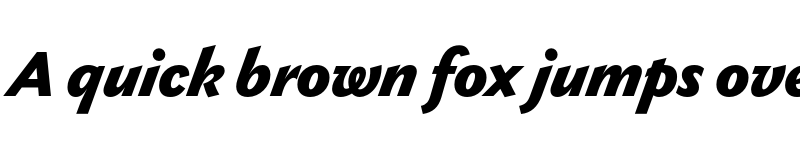 Preview of Gaultier Black Italic font