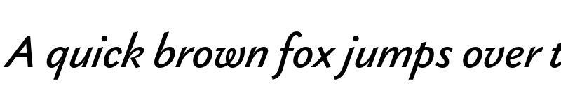 Preview of Gaultier Medium Italic font