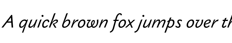 Preview of Gaultier Regular Italic font