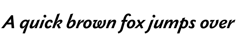 Preview of Gaultier SemiBold Italic font