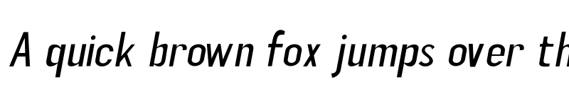 Preview of Gealman Thin Italic font