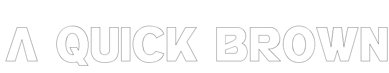 Preview of GearUp Outline Regular font