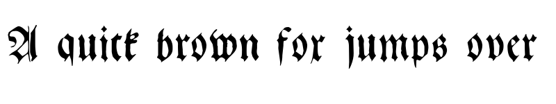 Preview of Gebetbuch Fraktur Regular font