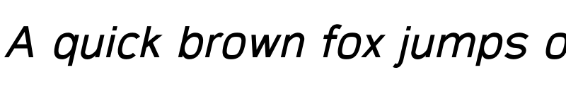 Preview of Gecade Italic font