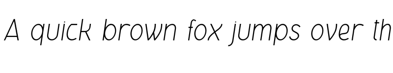 Preview of Gelael Text Light Italic font