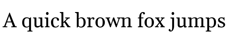 Preview of Gelasio Regular font