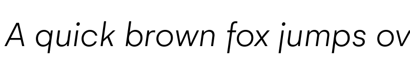 Preview of Gelion Light Italic font