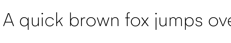 Preview of Gelion Thin font