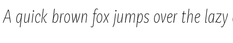 Preview of Geller Sans Italic Regular font