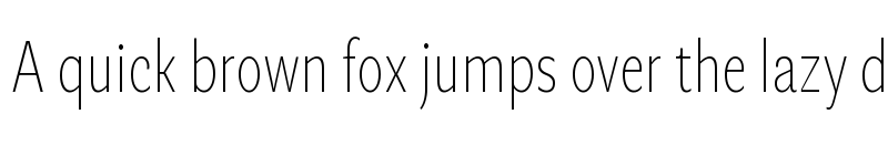 Preview of Geller Sans Thin Condensed font