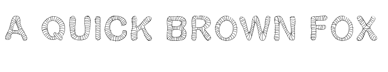 Preview of Gelstripped Medium font