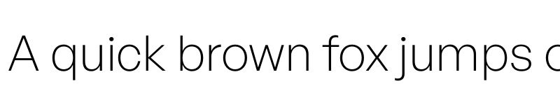 Preview of General Sans Light font