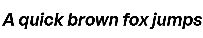 Preview of General Sans Semibold Italic font