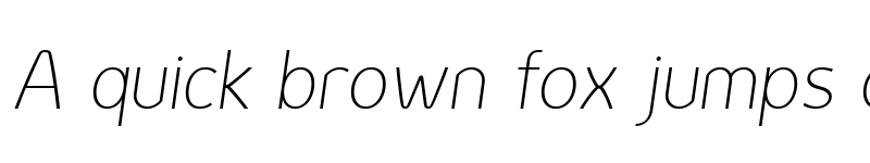 Preview of Genius ExtraLight Italic font