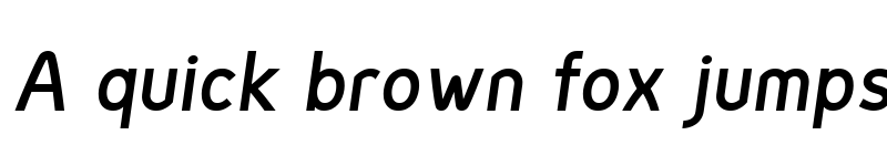 Preview of Genius SemiBold Italic font