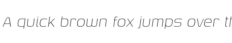 Preview of Genos Thin Italic font